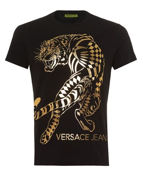 versace jeans mannen tijger shirt|Versace Jeans shirts.